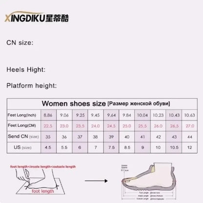 2025 Women's Rhinestone Thick Thick Platform Waterproof High Heels Summer New Line Buckle High Heels Fashion Sandals