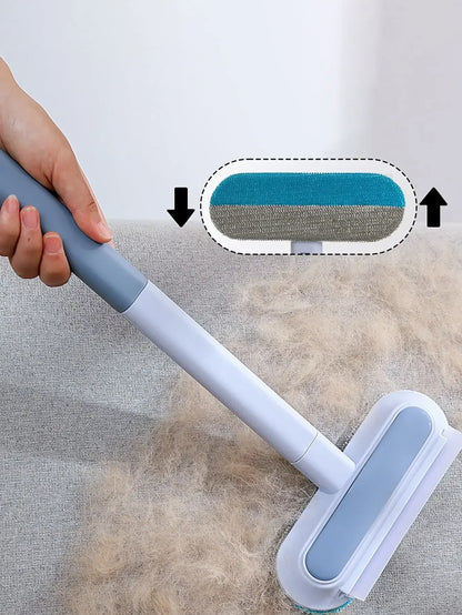 Pet Hair Removal Set Tool Reusable Static Removal Gloves Double-Sided Grooming Gloves Remove Dog Cat Fur Hair for Carpets Sofa
