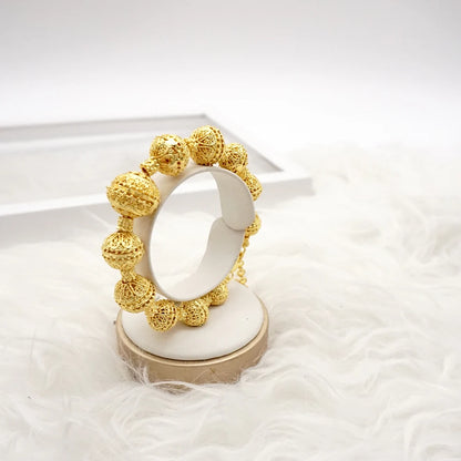2023 Fine Jewelry Sets For Women Dubai Bridal Wedding Gifts Necklace Bracelet Earrings Ring Jewellery Set African Bead jewelry