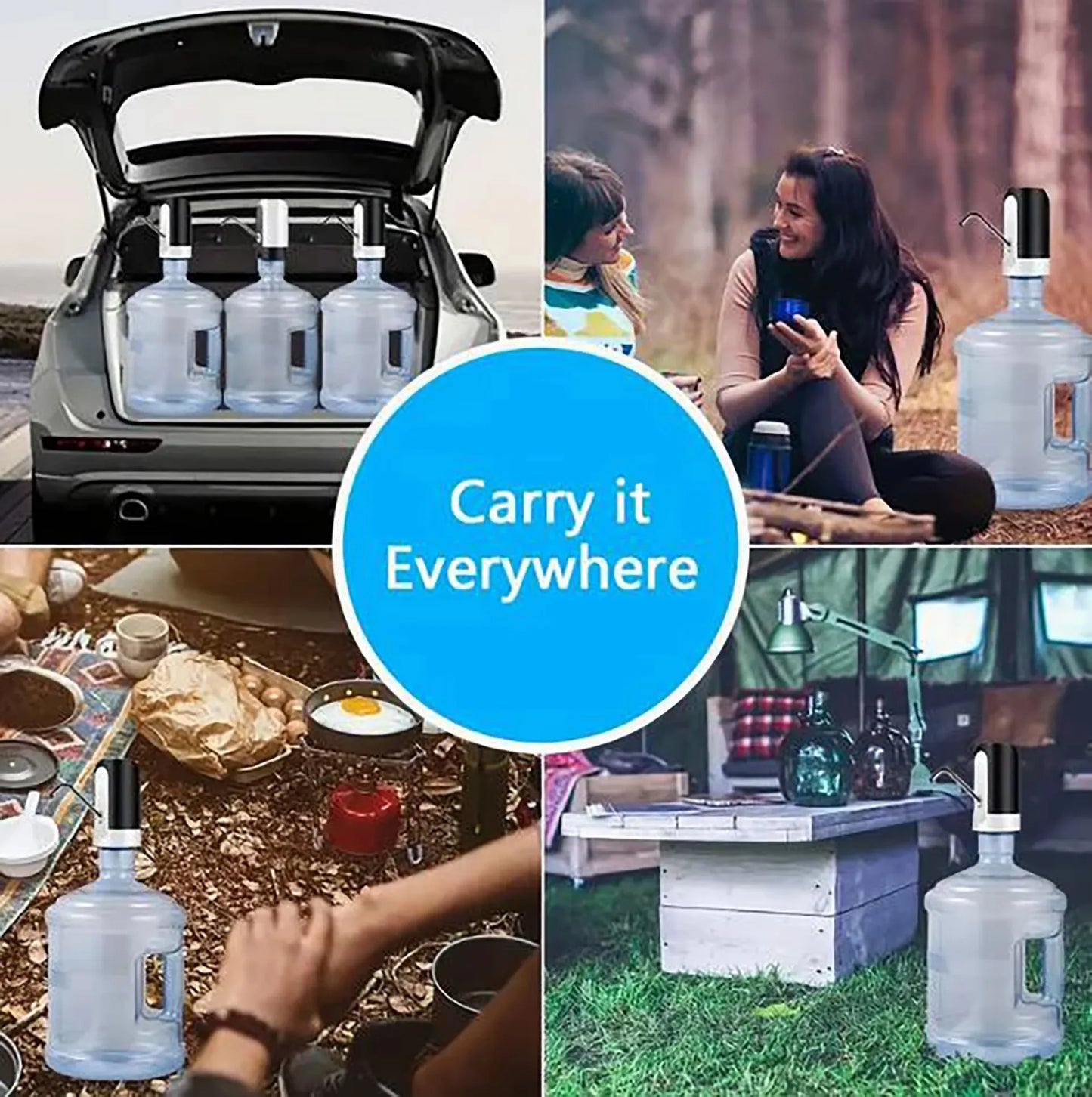 1PC Bucket Water Pump, Electric Water Press, Wireless Intelligent One Click Water Dispenser, Charging Water Absorber