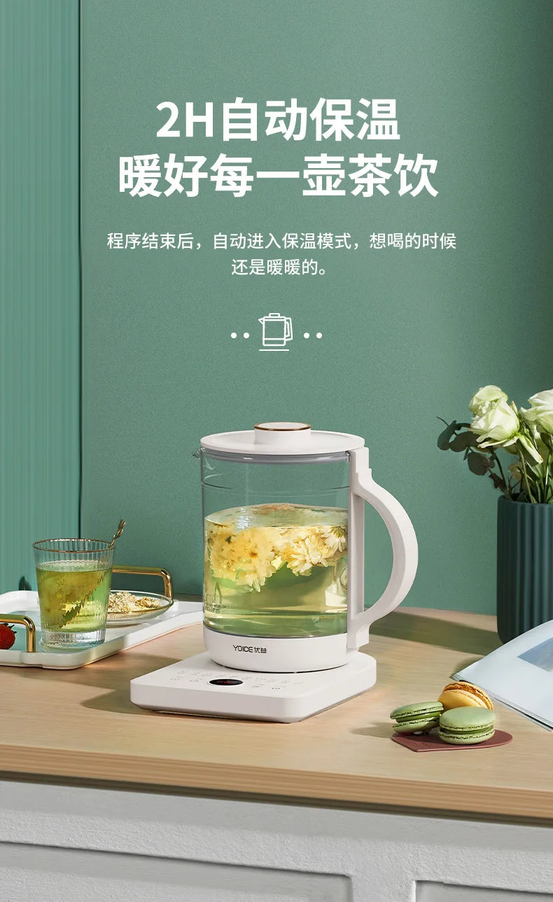 1L Multifunctional Herbal Tea Maker Electric Kettle Home Stewing Cooking Flower Medicine Boiling Pot Wholesale