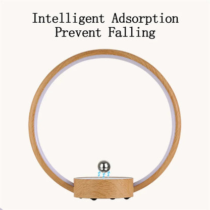 2025 New Luxury Magnetic Levitating Ring Circular Lamp Gradient Atmosphere Light for Office Bedroom Home Decor Creative Gift