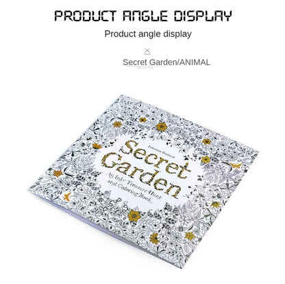 24 Pages Coloring Book for Children Adult Relieve Stress Kill Time DIY Painting Drawing Book Painting Kids Educational Toys