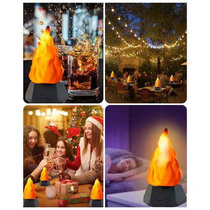 ABSU LED Simulation Flame Lamp LED Flame Lamp Outdoor Camping Garden Landscape Decoration Lamp Dining Table Decoration