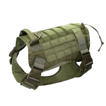 Tactical Camouflage Dog Vest Harness for Medium and Large Dogs，Easy Control and Comfortable for Hiking ，Training, and Outdoor