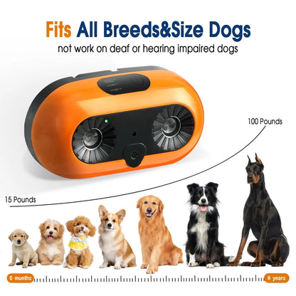 Anti Barking Devices, Auto Bark Deterrent Devices with 3 Modes, Rechargeable Dog Barking Silencer Sonic Barking Deterrent Indoor