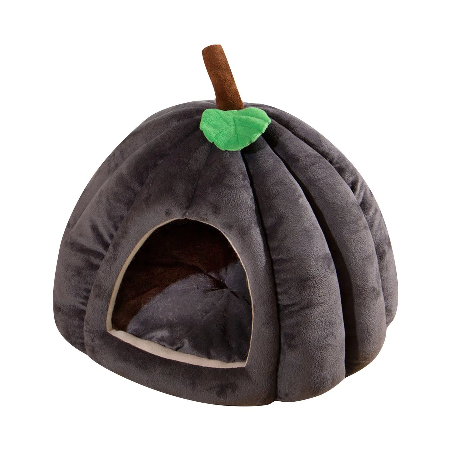 Creative Pumpkin Pet House Autumn And Winter Cat And Dog Semi-enclosed Pet Bed Warm And Thick Cat And Dog Nest Pet Supplies