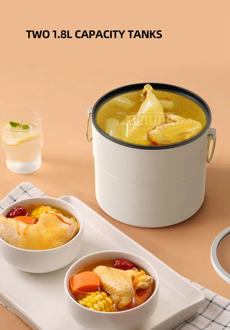 Multifunctional Cooker Electric Double Boiling Pot Split Type Kitchen Cooking Pot Pentola Elettrica