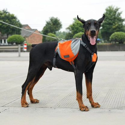Portable dog backpack, snack bag, dog training bag, storage bag, backpack, travel bag, reflective tape backpack and back pocket