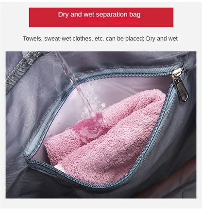 Carry On Travel Bag Large Capacity Gym Bag Weekender Overnight Duffle Bags With Shoe Compartment Sports Fitness Bags for Women