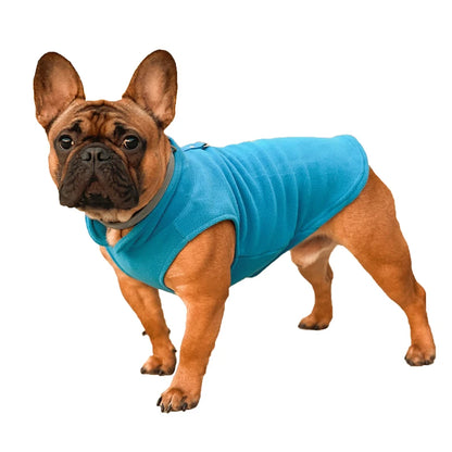 Winter Warm Fleece Dogs Clothes Soft Pet Jacket Vest with D-Ring for Small Puppy Cats Coat Chihuahua French Bulldog Pug Costume