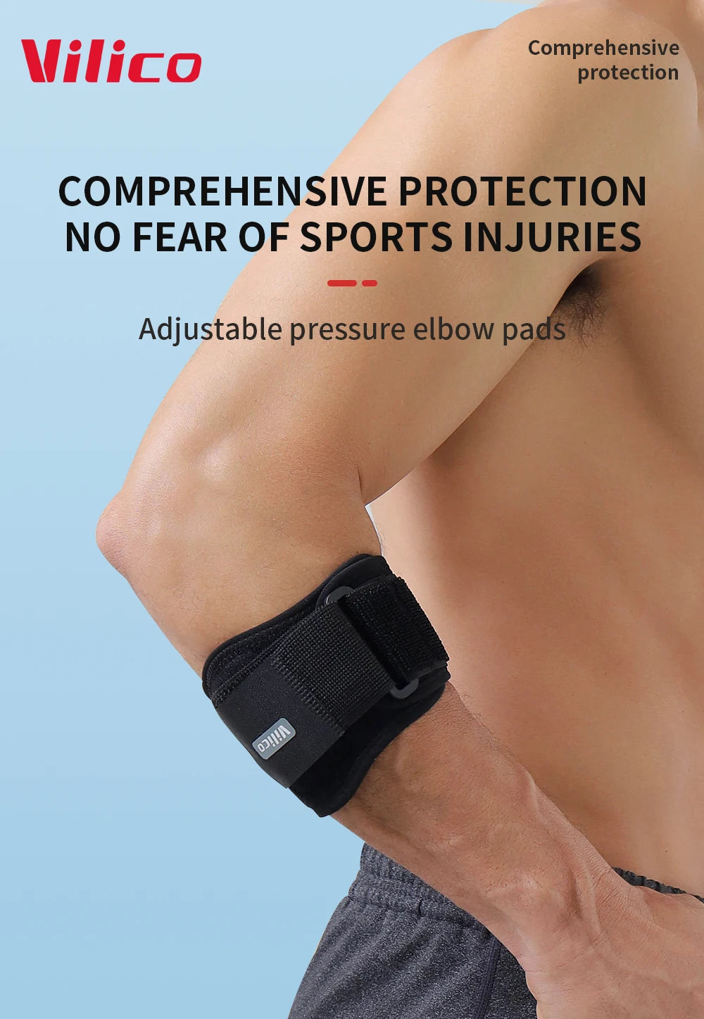 Pressure Exercise Elbow Protection, Fitness Basketball, Daily Exercise, Sweat Absorption, Breathable Support, Elbow Protection