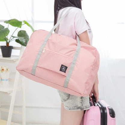 Foldable Travel Bags Nylon Large Capacity Bag Luggage WaterProof Handbags Women Men Travel Storage Clothes Packaging Organizer