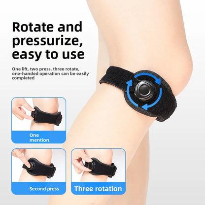 Patella Knee Strap Adjustable Knee Brace Patellar Tendon Stabilizer Support Band for Soccer Basketball Running Jumper Gym Squat