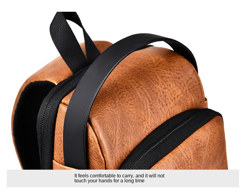 New Casual Chest Bag Travel shoulder bag Men Multifunction Anti-theft USB Charging Crossbody Bag Quality PU Leather Pack Male