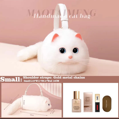 Design Patent Women Shoulder Female Cat Bag Shoppers Simple Fashion Zipper Handbags Shoulder Large Capacity Tote  Clutch Bags