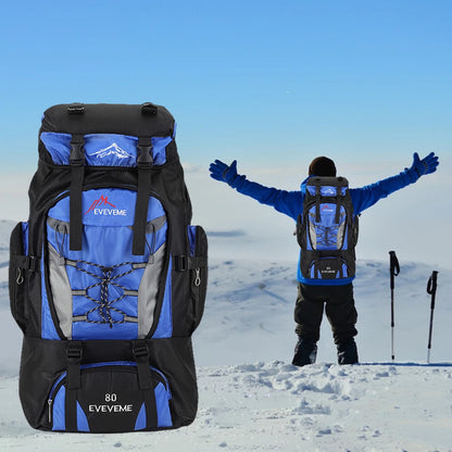 80L Outdoor Mountaineering Backpack For Men And Women Cycling Backpack For Men Women Sports Backpack Leisure Travel Backpack