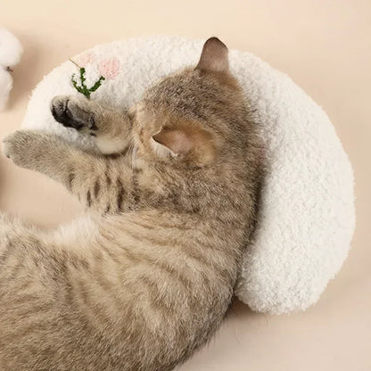Pet Calming Pillow Comfortable Cute U Shaped Pet Cat Little Pillows Skin-Friendly Elastic Cushion Pet Accessories for Dogs