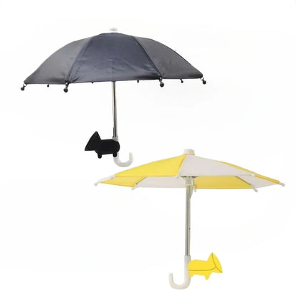 Small and Mini Umbrella Multi-color Mobile Phone Sunshade Umbrella with Suction Cup Phone Stands Outdoor Cover Sun Shield Mount