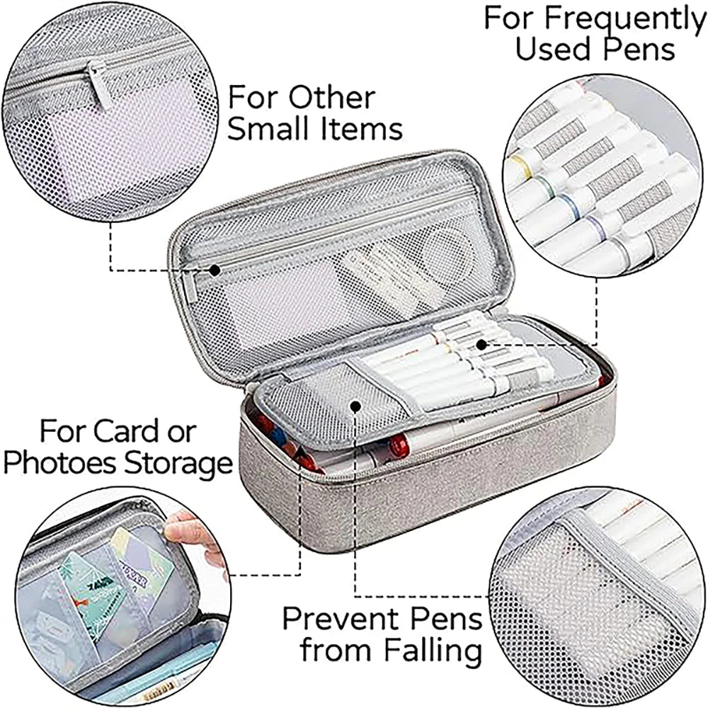 Large Pencil Case, Big Capacity Pencil Pouch Stationery Pen Bag, Storage High Capacity Bag Pouch Holder Box Organizer