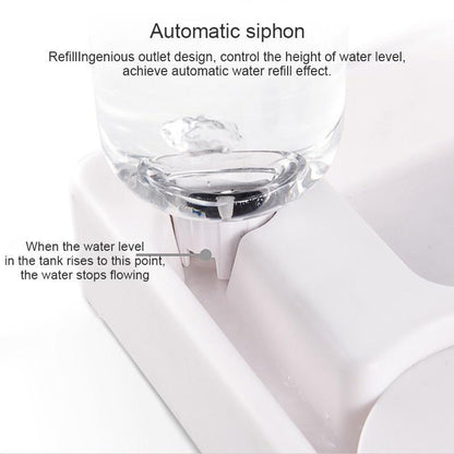 500ml Pet Automatic Feeder Small Bowl Drinkable Portable Cat and Dog Food Bowl Living Room Bedroom Pet Products  Pet Items