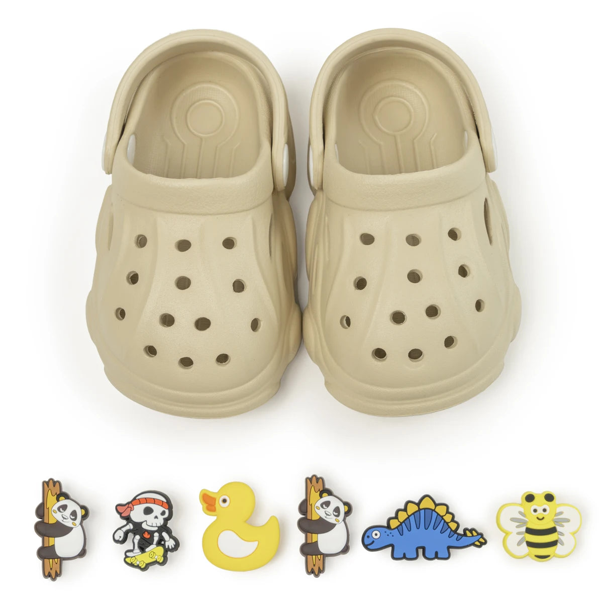 New Solid Color Summer Breathable Garden Shoes Baby Sandals Cute Decoration Boys Girls Lightweight Anti-slip Casual Shoes