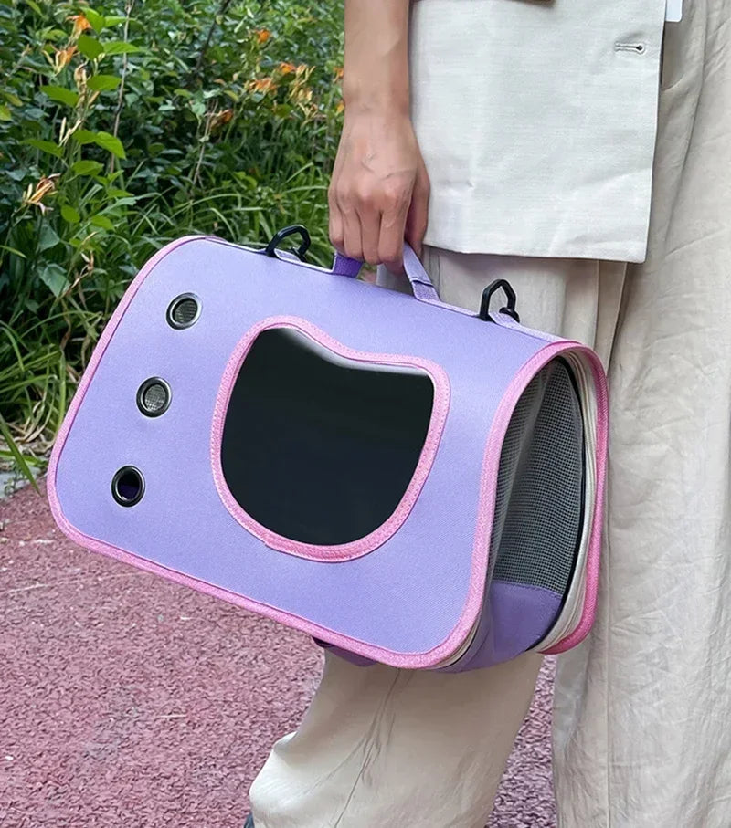 Premium Portable Foldable Breathable Pet Carrier Bag Lightweight for Small Dogs Cats Outdoor Cat Kitten Shoulder Carrying Bag