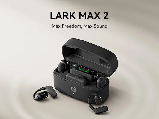 Hollyland Lark MAX 2 Wireless Lavalier Microphone AI Noise Cancellation For Interview Vlog Live performance Professional Mic