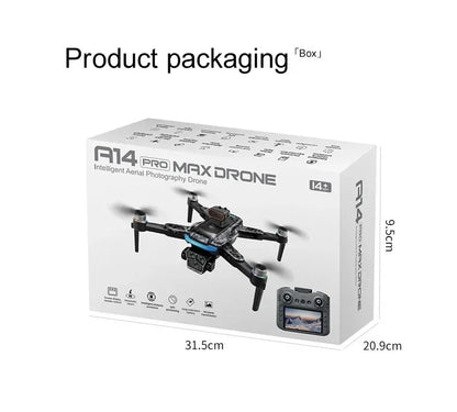 Drone A14ProMax GPS 4KHD Camera LCD Touch Screen  Remote Control Quadcopter 360 °     Obstacle Avoidance Brushless RC Drone Toys