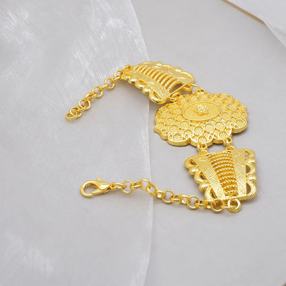 2023 Fine Jewelry Sets For Women Dubai Bridal Wedding Gifts Necklace Bracelet Earrings Ring Jewellery Set African Bead jewelry