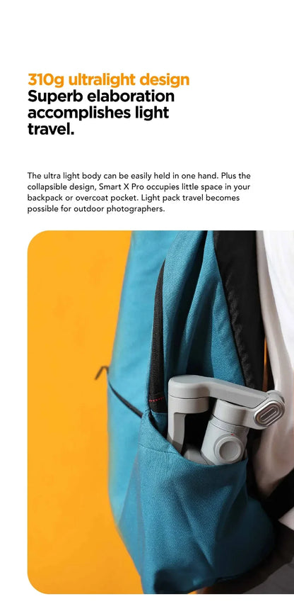 3-Axis Handheld Stabilizer Wireless Charger LED Display Light Focusing Wheel for iOS Android Phones Smart X Pro Universal Joint