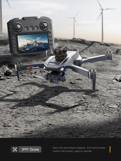 2025 New D27 Drone with Screen Remote Control Professional 8k Camera Four-Axis Aerial Photography 5G WIFI GPS FPV Dron RC 5000M