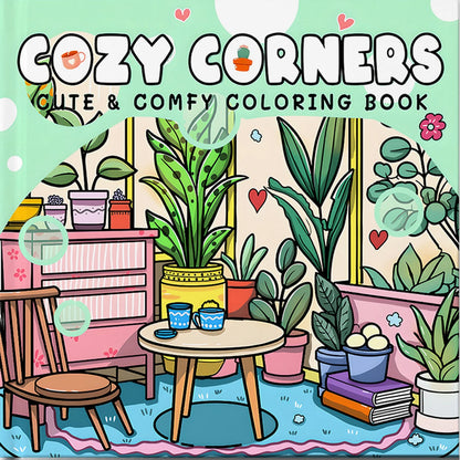 Cozy Friends Coloring Book for Adults and Teens Featuring Cute Cozy Daily Activities Kids Graffiti Book Perfect Gift Birthday