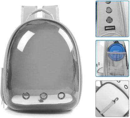 Cat Bag Breathable Clear Space Capsule Cat Backpack for Cat Portable Outdoor Travel Pet Shoulder Bag Pet Outgoing Backpack