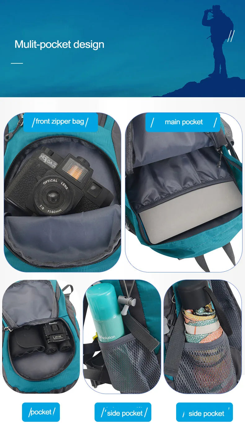 Light Weight Backpack Travel Bag For Men Women Boys Girls Ultralight Outdoor Sports Hiking Camping Climbing Rucksack Small Bag