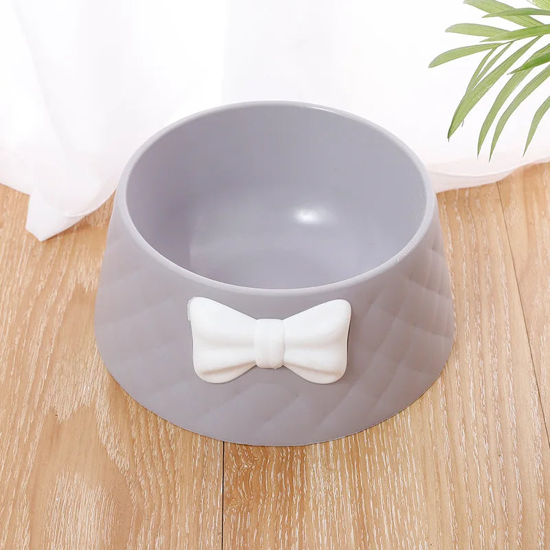 Pet Dog Feeding Bowl Small Cats and Dogs Shockproof Cute Bowl Knot Decorative Feeder Bowl Let The Dog Eat Utensils Cartoon Bowl