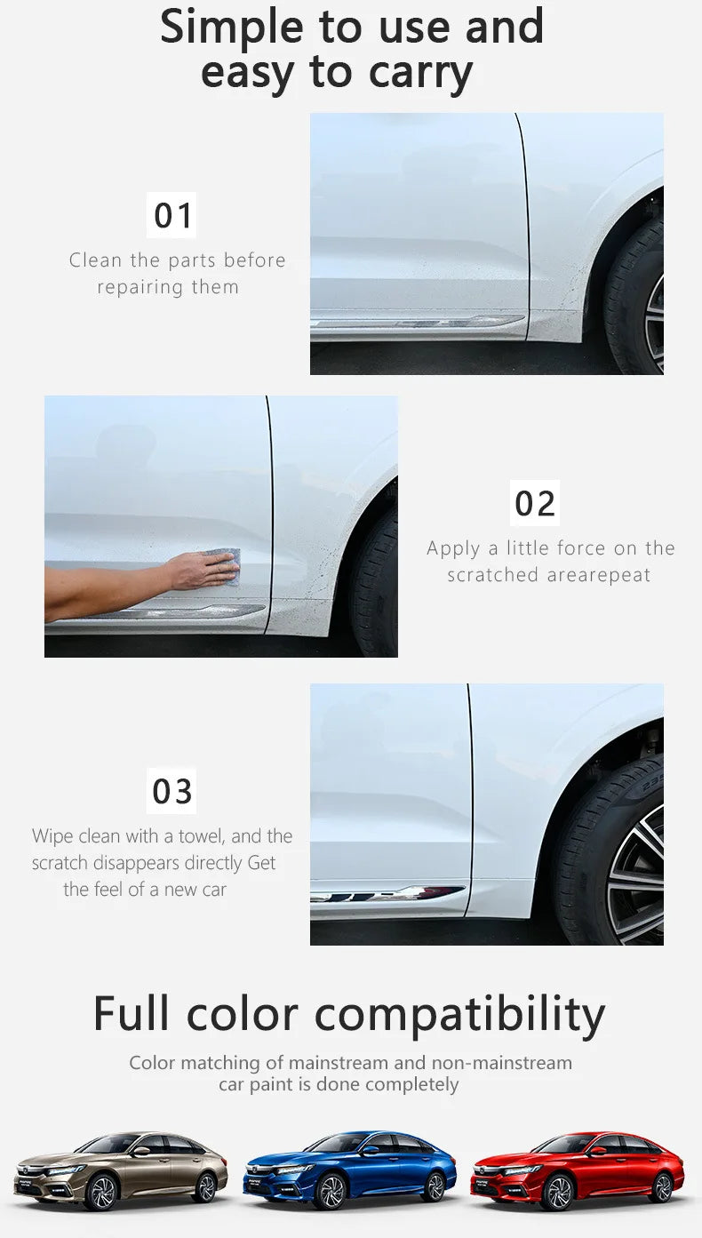 Nano Sparkle Cloth Car Scratch Repair Accessories Multifunction Nano Magic Cloth Scratch Remover Scratch Repair Water Polishing