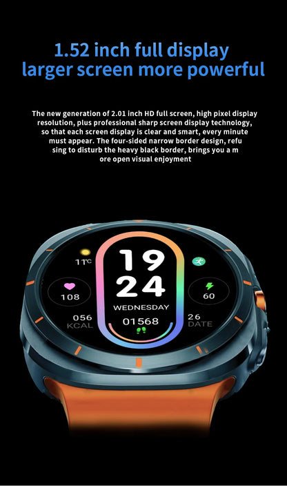 LAXASFIT 2025 New Smart Watch GT7 Ultra Men's Multifunctional Sports Fitness Tracker Health Ladies Smartwatch Gift