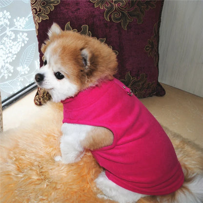 Pet Autumn Winter Warm European American Fleece Vest Costume Dog Cat Coat Waistcoat Puppy Fashion Jacket Breathable Clothes