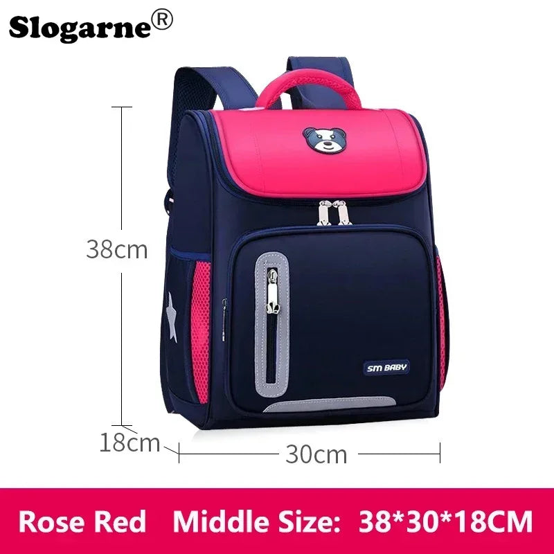 Students Simple Primary School Bags Boys 1-6 Grade Spine Protection Burden Reduction Schoolbag Girls Backpack Unisex Mochila Bag