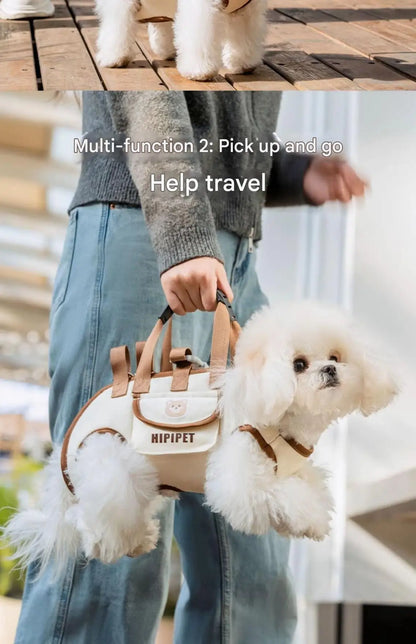 Practical and Stylish Hipipet Pet Carrier with Adjustable Straps and Handy Pocket for Easy Pet Transport