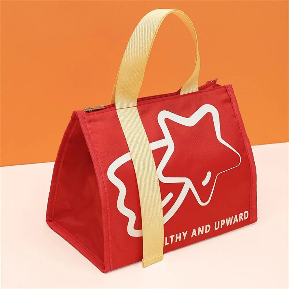 Portable Lunch Bag For Women Thermal Insulated Lunch Box Tote Cooler Handbag Waterproof Bento Pouch Office Food Bags