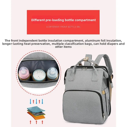 The 2025 New Folding Backpack Bed Is A Portable Baby Bed for Travel and Outings, As Well As A Pressure-resistant Backpack Bed