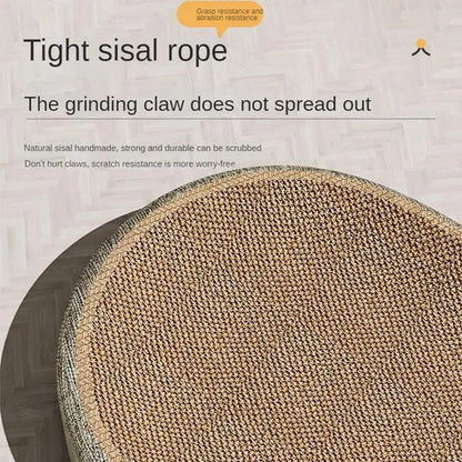 Oval Shape Scratch Pad For Cats sisal Scratching Cat Bed Multifunctional Pet Sleeping Mat Cat Scratch Bed For Cats To Rest