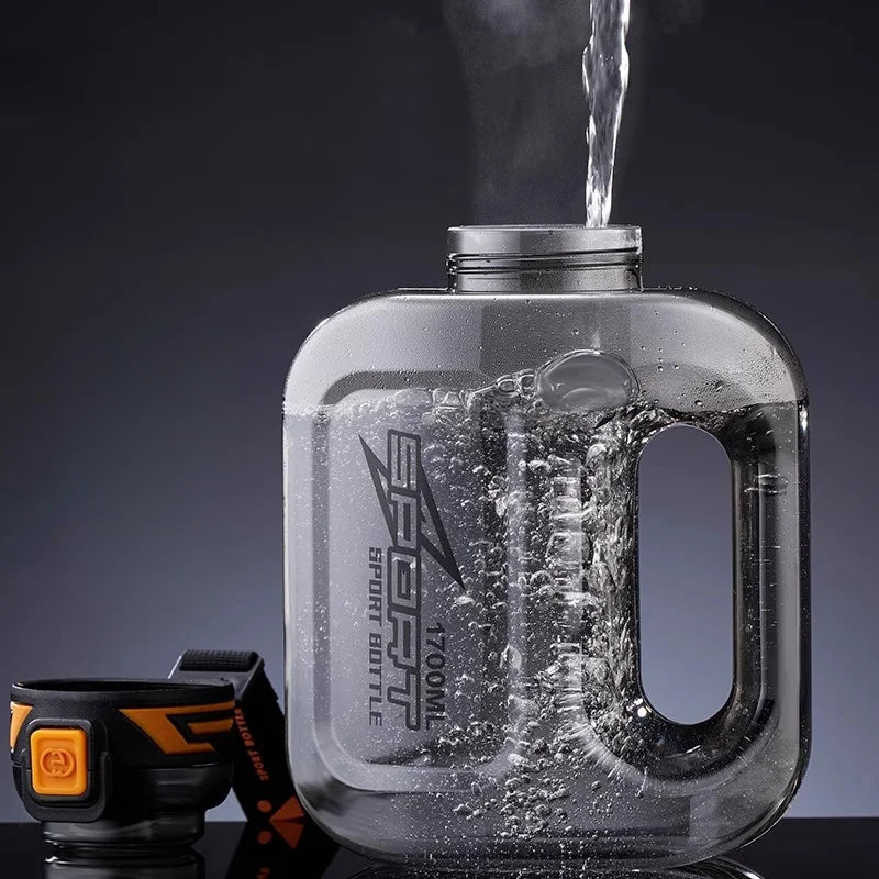GIANXI Kettle 1.7L Large Capacity Portable Sports Kettles Outdoor Sealed Leak Proof Double Drink Sports Water Cup