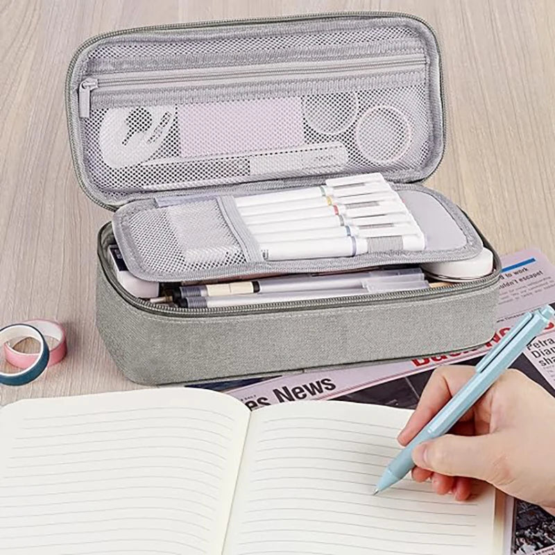 Large Pencil Case, Big Capacity Pencil Pouch Stationery Pen Bag, Storage High Capacity Bag Pouch Holder Box Organizer