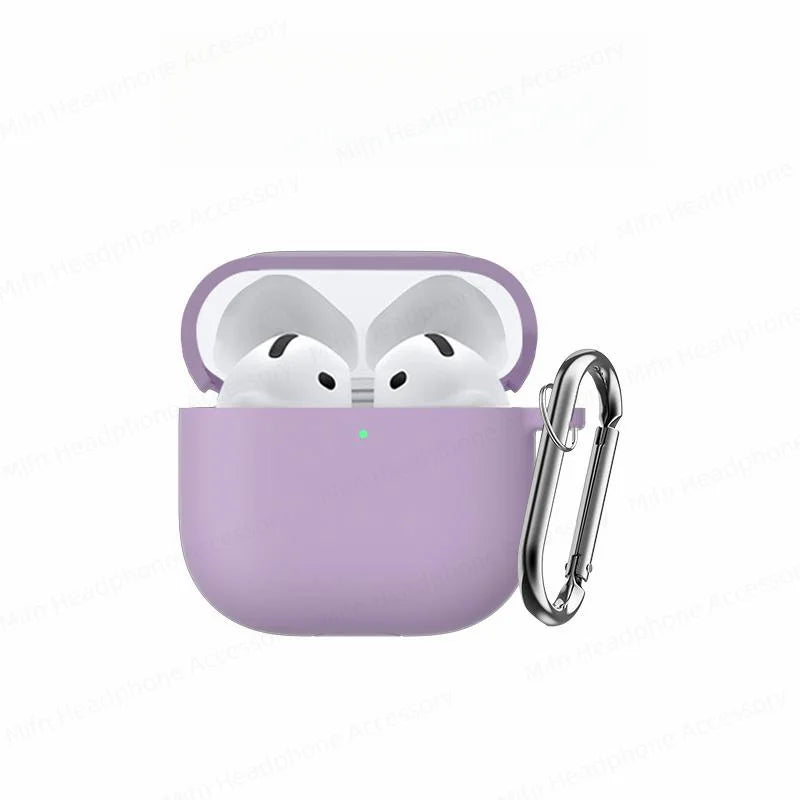 Cover for AirPods 4 Case 2024 3D Silicone Wireless Bluetooth Headphone Soft Protective Case for AirPods 4th Gen with Cleaner Kit