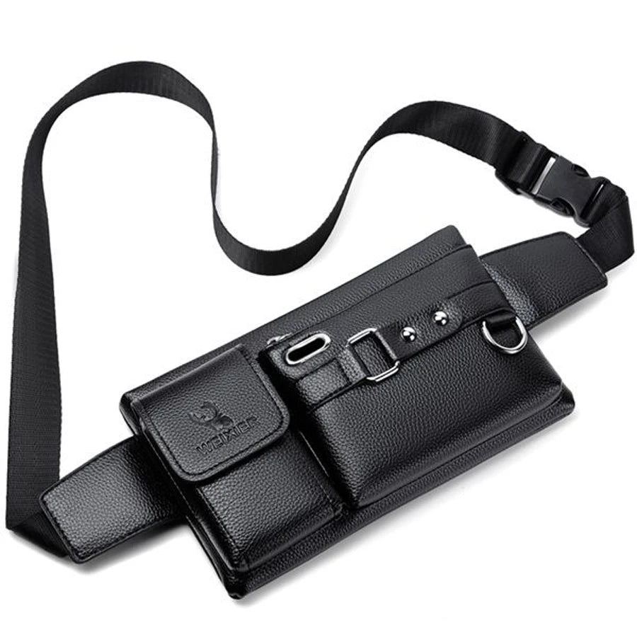 WEIXIER Brand Unisex Single-Shoulder Multi-Function Sports Running Large-Capacity Waist Men's Chest Bag Casual Messenger Wallet