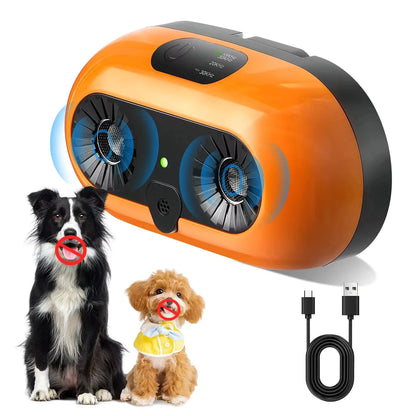 Anti Barking Devices, Auto Bark Deterrent Devices with 3 Modes, Rechargeable Dog Barking Silencer Sonic Barking Deterrent Indoor
