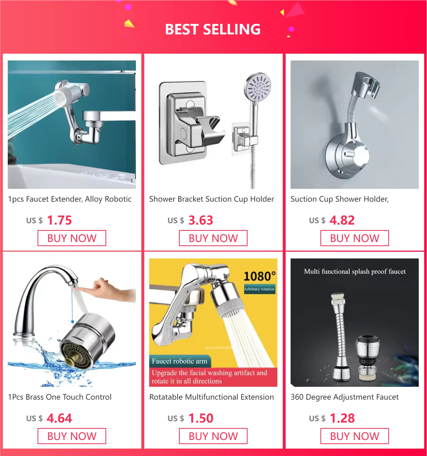 Rotatable Multifunctional Extension Faucet Aerator 1080 Degree Swivel Robotic Arm Water Filter Sink Water Tap Accesorios Baño